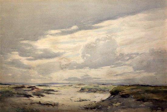 David West (1868-1936) Afternoon on the moor 20 x 30in.